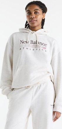 New Balance Donna Trackside French Terry Pant in Beige, Taglia XL