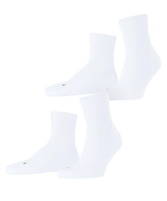 Falke Run Rib Short Socks in White at Nordstrom, Size X-Small
