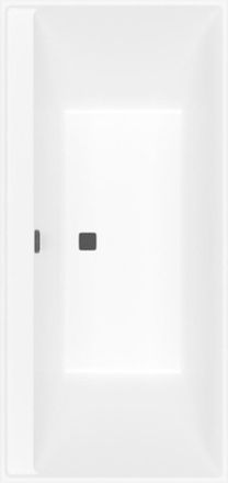 Villeroy & Boch Villeroy&boch - Ba&ntilde;era Recta 190 X 90 Villeroy Et Boch Collaro Piedra Acr&iacute;lica Blanco Rebosadero Negro Mate