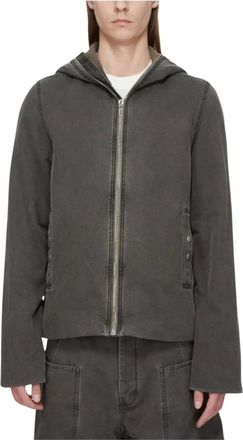 Rick Owens Gimp Zipfront Jacket - Heren - Sweatshirts & Hoodies - Grijs - Maat: L Katoen