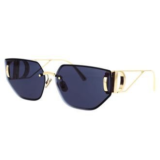 Dior Sunglasses, unisex, Yellow, 65 MM, Butterfly Frame Sunglasses Blue Lenses