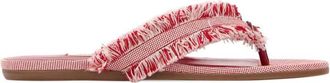 Jimmy Choo London Pink Textured Bay Slippers