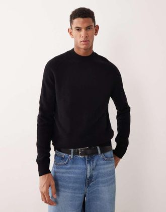 Mango Maglione in 100% lana premium nero