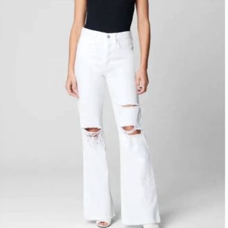 Blank NYC The Franklin Ribcage Wide Leg Heads In The Clouds Jeans