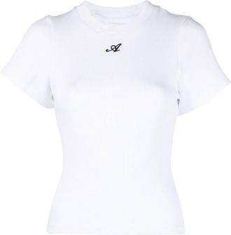 Axel Arigato Script A organic cotton T-shirt - women - Organic Cotton/Elastane - M - White