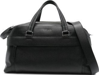 Orciani Micron Midi leren weekendtas - Heren - Weekendtassen - Zwart - ONE Size - Leer - Tassen