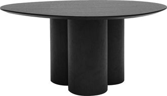Miliboo Miliboo - Mesa De Centro De Dise&ntilde;o De Madera Negra 78 Cm Hollen