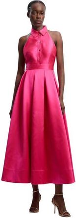 Karen Millen Collared Maxi Dress in Fuchsia at Nordstrom, Size 10