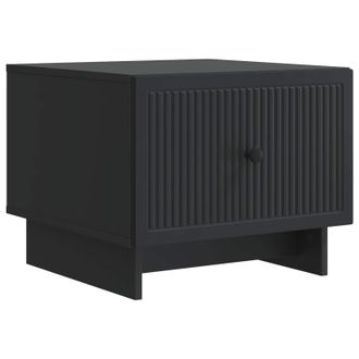 vidaXL Mesa De Caf&eacute; Negro 49 X 50 X 40 Cm Madera De Ingenier&iacute;a Vidaxl