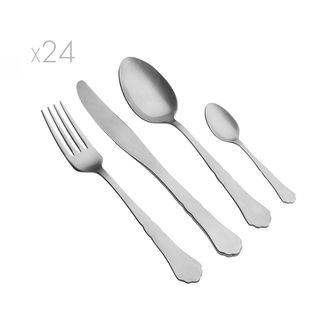 knIndustrie Set of 24 cutlery 700, grey