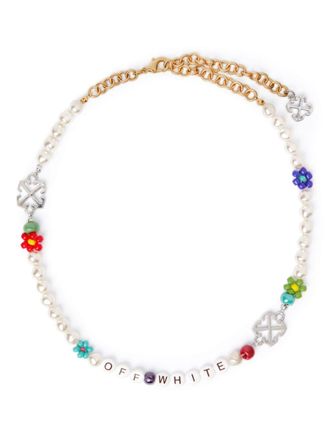 Off-white Arrow beaded necklace - women - Polyamide/Brass - OS