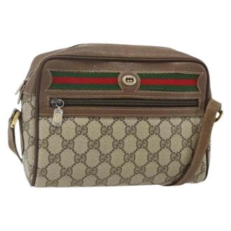 Gucci Pre-owned Cross Body Bags, female, Beige, Size: ONE SIZE Pre-owned Vintage Shoulder Bag
