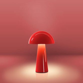 Century Lampada da tavolo coco ricaricabile base pg rossa 1.50w corog-152527 - Century