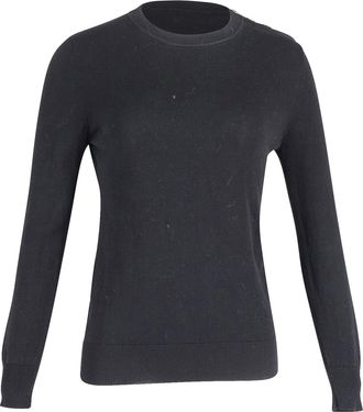 Givenchy Givenchy trui met ronde hals in zwart katoen