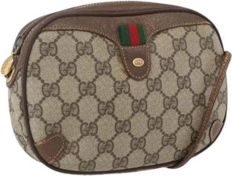 Gucci Pre-owned Cross Body Bags, female, Beige, Size: ONE SIZE Pre-owned Vintage Cross Body Bag