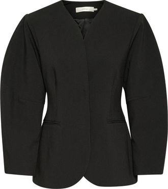 Inwear Moderne Zwarte Blazer Jas - Dames - Blazers - Zwart - L - Leer - Jassen