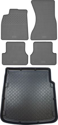 OEM Juego De Alfombrillas De Goma Para Coche Y Alfombrilla Para Maletero Para Audi A7 4g Sportback (5 Puertas) De Septiembre De 2010 A Enero De 2018