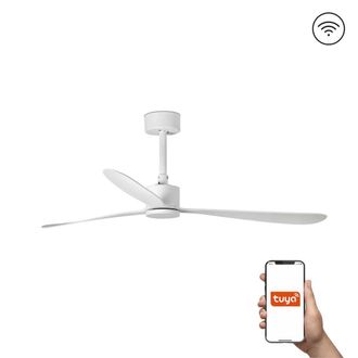 Netlighting Amelia Large 3 Blade Ceiling Fan Matt White Tuya Smart System