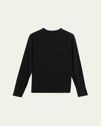 Kobi Halperin Lisa Funnel-Neck Shimmer Knit Sweater