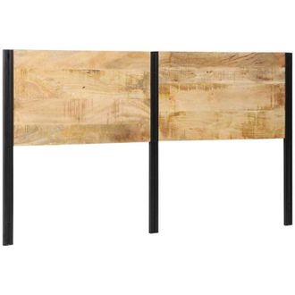vidaXL Testiera 180 cm in Legno Massello di Mango e Ferro - Vidaxl
