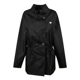 Prada Re-Nylon Rain Jacket - Jackets - Mujer - Negro - M