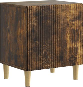 vidaXL Armario De Noche Roble Ahumado 43 X 34,5 X 50 Cm Vidaxl