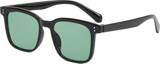 Generic Mens Commuter Resort Sunglasses Large Frame Womens Sports Sun Glasses(Green)