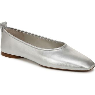 Vince Vivian Ballet Flat in Silver at Nordstrom Rack, Size 7.5