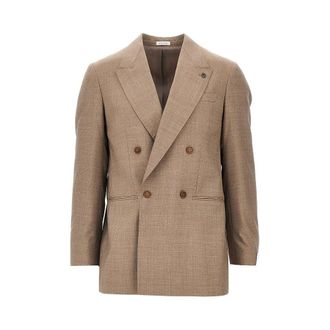 Breras Milano Arezzo wool double-breasted jacket Man 48