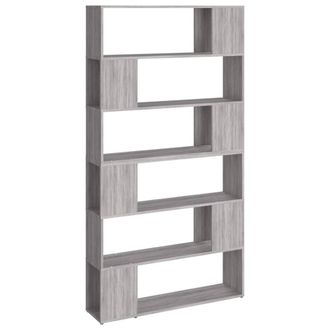 Berkfield Home Book Cabinet/Room Divider Grey Sonoma 100x24x188 cm | Size: 100 x 24 x 188 cm