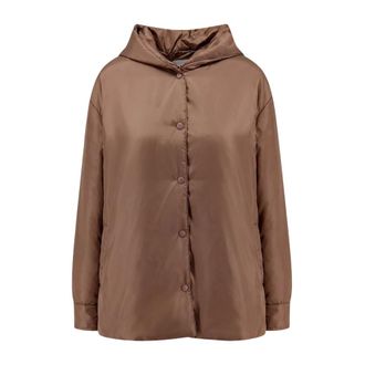 Aspesi Beth Nylon Jacket - Jackets - Mujer - Marr&oacute;n - XS