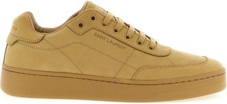 Saint Laurent Beige Lace Up Sneakers