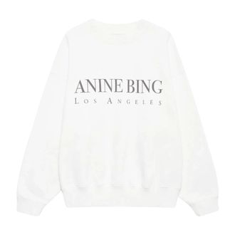 Anine Bing Dames, Sweatshirts & Hoodies, Beige, Maat: S