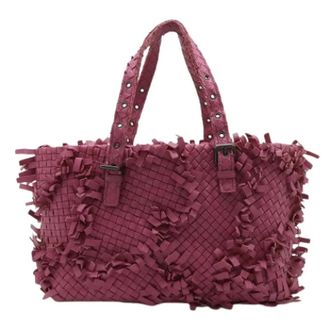 Bottega Veneta Pre-owned Tote Bags, female, Pink, Size: ONE SIZE Pre-owned Intrecciato Shoulder Tote