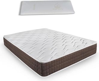 HOGAR 24 Xp25- Colch&oacute;n Viscoel&aacute;stico 200 X 200 Cm + Almohada Viscoel&aacute;stica 100%, M&aacute;xima Calidad En Descanso, Confort Y Firmeza Alta, Grosor 30 Cm