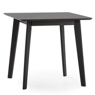 HOMN Mesa de comerdor 80x80 cm color negro