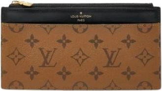 Louis Vuitton Pre-owned Canvas Portemonnee - Dames - Vintage Accessoires - Bruin - ONE Size - Vintage