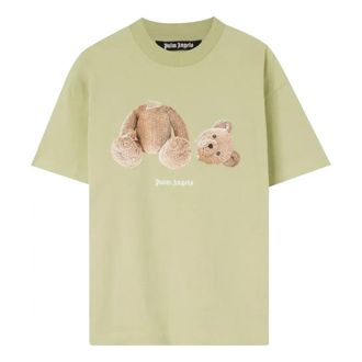 Palm Angels Bear Classic Tee Mint Brown PMAA001F22JER0055160