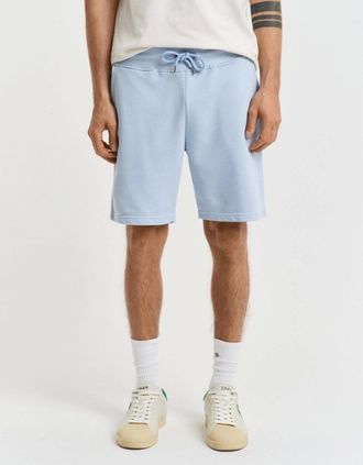 GANT Mens GANT Regular Fit Shield Logo Sweat Shorts - 457 Fresh Blue - Size: 35/34/32