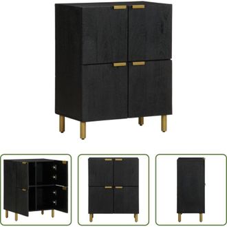 vidaXL vidaXL Credenza da cucina - Credenza Nera 60x33x75 cm in Legno Multistrato
