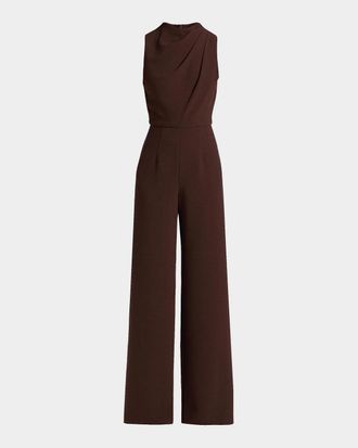 Black Halo Corrine High-Neck Sleeveless Jumpsuit
