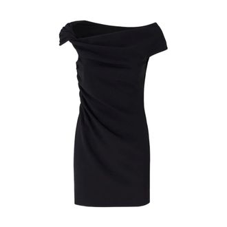 Pinko Carasino Jurk - Dames - Feestkleedjes - Zwart - L - Kleedjes