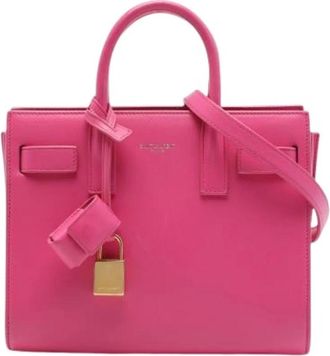 Saint Laurent Pre-owned Sac De Jour Satchel - Dames - Vintage Shopper - Roze - ONE Size - Leer - Vintage