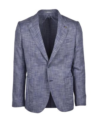 Havana & Co. Blue Polyester Viscose Elastane Jacket