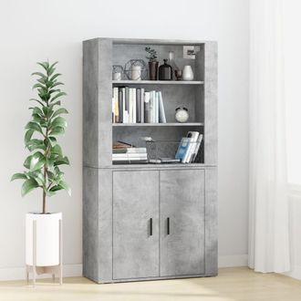 Berkfield Home Highboard Concrete Grey Engineered Wood
