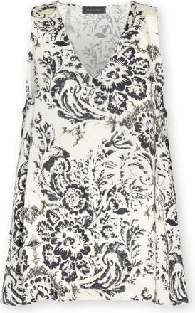 Elena Miro Dames, Tops, Zwart, Maat: M Satijn