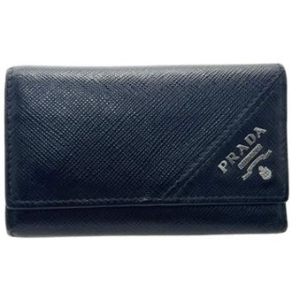 Prada Pre-owned Accessories, unisex, Black, Size: ONE SIZE Pre-owned Vintage Key-holder