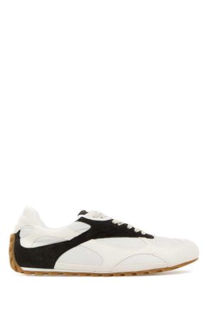 Bottega Veneta Two Tone Suede And Fabric Orbit Sneakers