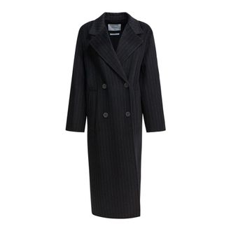 IVY OAK Double-Breasted Coats, female, Blue, Size: 2XS Clara Coat