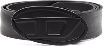 Diesel 4cm belt in waxed leather - Belts - Man - Black
